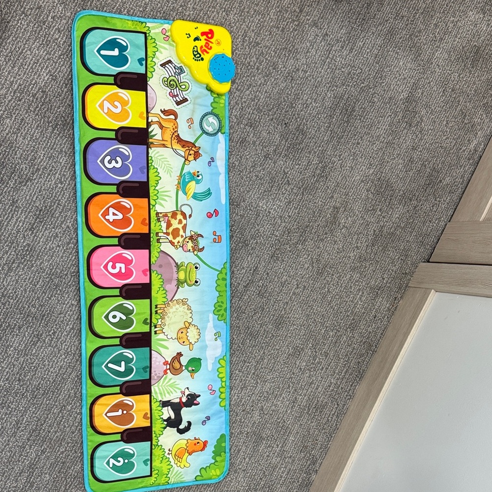 Interactive Jungle Animal Piano Mat for Kids
